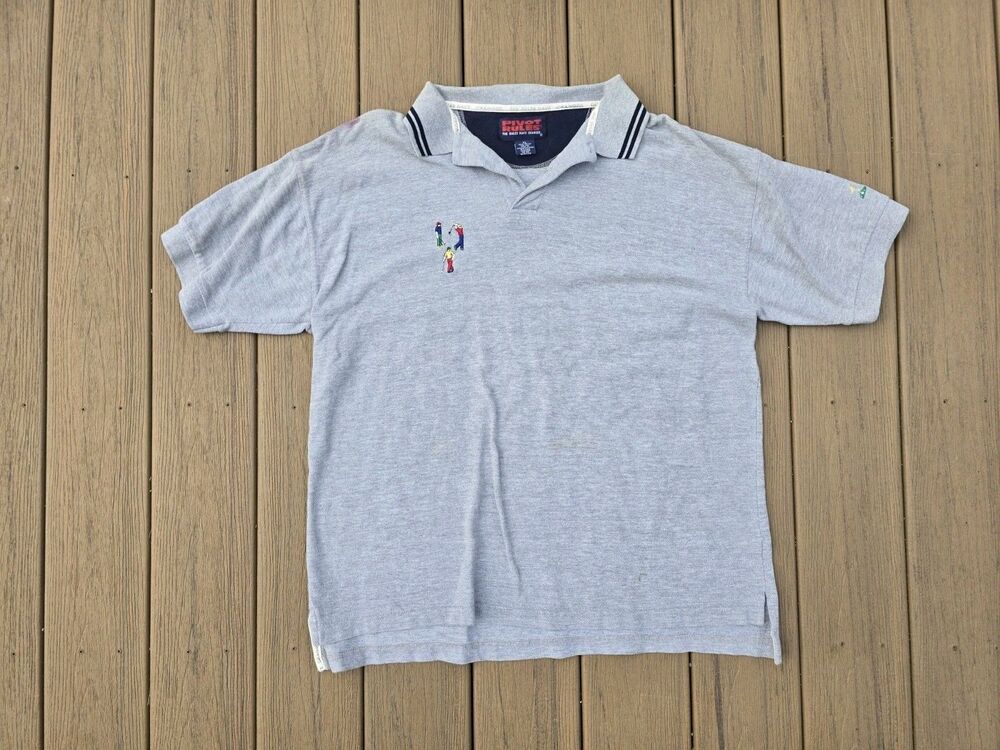VTG Pivot Rules Men's Golf Polo Shirt Size XL Grey Short Sleeve